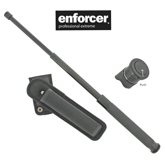 Enforcer, Teleskopschlagstock, Druckknopf Schließung, Nylonholster